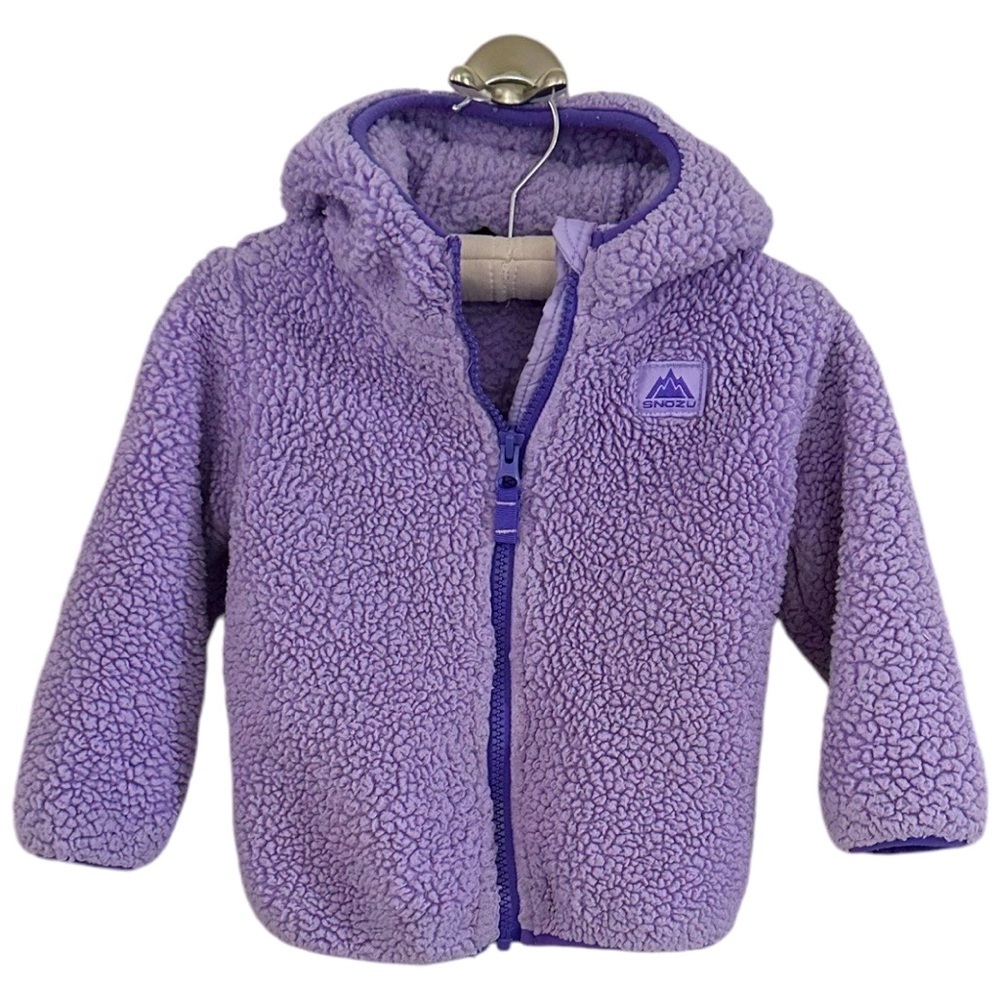 Snozu sherpa zip hoodie jacket coat cozy warm 18 months baby girl vguc